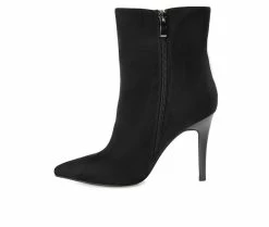 Best Sale 👏 Women's Journee Collection Deandre Stiletto Booties Black 🧨 -Journee shop 3 499