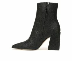 Cheapest 🛒 Women's Franco Sarto Vesi Heeled Booties Black Fabric 🌟 -Journee shop 3 518