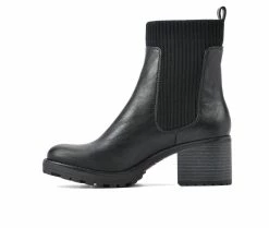 Cheap 😀 Women's White Mountain Benji Chelsea Booties Black 🌟 -Journee shop 3 522