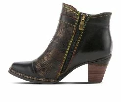 Cheapest π Women's L'Artiste Captivate Heeled Booties Black Multi π 9 Cheapest π Women's L'Artiste Captivate Heeled Booties Black Multi π -Journee shop 3 525
