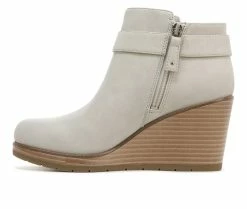 Promo 👍 Women's Dr. Scholls One Up Wedged Booties Oyster Grey 🧨 -Journee shop 3 552