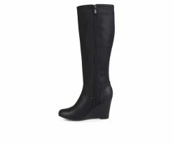 Cheap 🎁 Women's Journee Collection Langly Knee High 🥾 Boots Black ⭐ -Journee shop 3 56