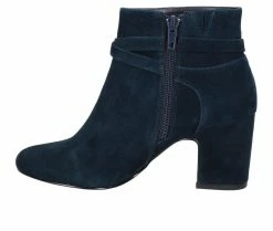 Promo 🥰 Women's Bella Vita Arlette Heeled Booties Navy ⭐ -Journee shop 3 575