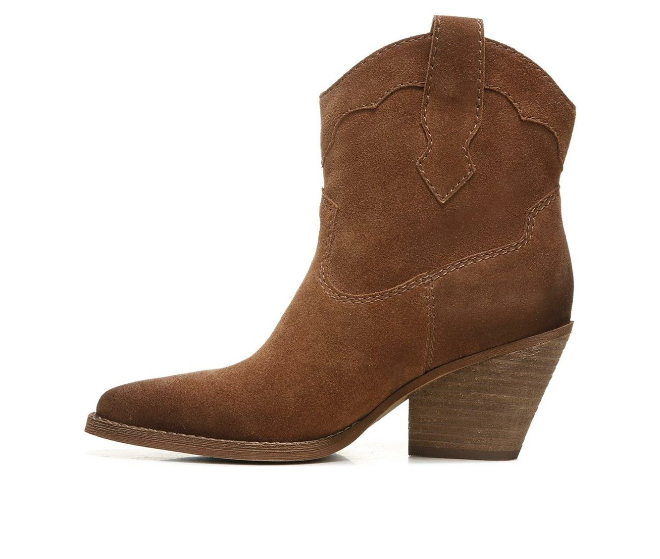 Budget π Women's Zodiac Roslyn Western Booties Cognac Brown 𧨠4 Budget π Women's Zodiac Roslyn Western Booties Cognac Brown 𧨠- Image 4