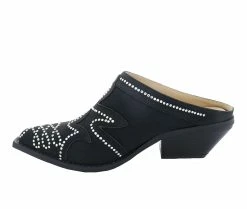 Top 10 😍 Women's Penny Loves Kenny Stella Western Mules Black 👍 -Journee shop 3 611