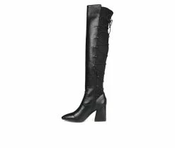 Best Sale 🔥 Women's Journee Collection Valorie Wide Calf Over-The-Knee 🥾 Boots Croco ✔️ -Journee shop 3 633