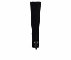 Discount 🤩 Women's Nine West Eardy Knee High 🥾 Boots Black Suede ❤️ -Journee shop 3 644