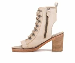 Flash Sale 🛒 Women's Vintage Foundry Co Odette Heeled Booties Off White ✨ -Journee shop 3 646