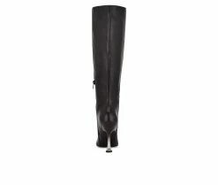 Best deal 🛒 Women's Nine West Talya Knee High 🥾 Boots Black Leather 👍 -Journee shop 3 653