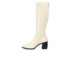 Best Pirce 🌟 Women's Journee Collection Winny Extra Wide Calf Knee High 🥾 Boots Bone 🎉 -Journee shop 3 666