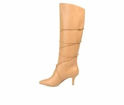 Flash Sale 🎉 Women's Journee Collection Kaavia Extra Wide Calf Knee High 🥾 Boots Tan 😀 -Journee shop 3 685