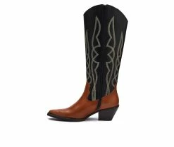 Best Pirce ⌛ Women's Coconuts By Matisse Alpine Western 🥾 Boots Black/Tan ❤️ -Journee shop 3 69