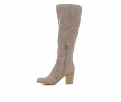 Promo ✨ Women's Sugar Willetta Knee-High 🥾 Boots Taupe 👍 -Journee shop 3 71