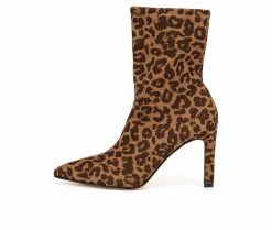 Brand new ⌛ Women's New York And Company Naomi Booties Leopard ❤️ -Journee shop 3 714