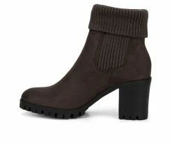 Promo 😀 Women's New York And Company Presley Booties Grey ❤️ -Journee shop 3 717