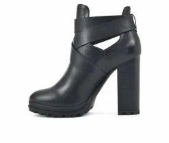 Promo π Women's Seven Dials Huntley Platform Booties Black 𧨠9 Promo π Women's Seven Dials Huntley Platform Booties Black 𧨠-Journee shop 3 735