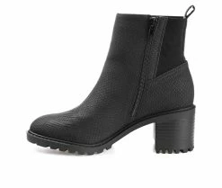 Outlet ✔️ Women's Journee Collection Hallie Lugged Booties Black ⭐ -Journee shop 3 744