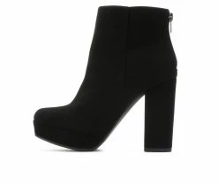 Best Pirce 😀 Women's Y-Not Meeting Platform Booties Black ✔️ -Journee shop 3 8