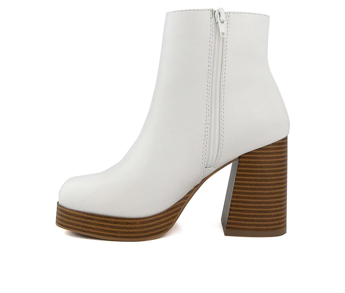 New β¨ Women's Sugar Warrant Heeled Booties White π― 4 New β¨ Women's Sugar Warrant Heeled Booties White π― - Image 4