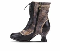 Flash Sale 👍 Women's L'Artiste Bewitch-Floral Booties Black Multi 🎁 -Journee shop 3 838