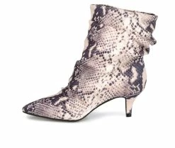 Best Pirce 💯 Women's Journee Collection Jo Booties Snake 👏 -Journee shop 3 861