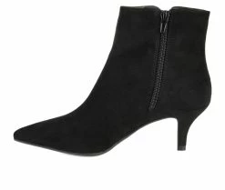 Flash Sale 😉 Women's Journee Collection Isobel Kitten Heel Booties Black ⌛ -Journee shop 3 878