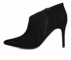Discount 🧨 Women's Journee Collection Demmi Stiletto Booties Black 🔥 -Journee shop 3 885