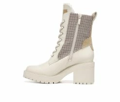 Coupon 🔥 Women's Franco Sarto Dizzy Water Repellent Heeled Booties Chiffon Multi 🌟 -Journee shop 3 904