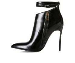 Top 10 🔔 Women's London Rag Hawkins Stiletto Booties Black 😀 -Journee shop 3 908
