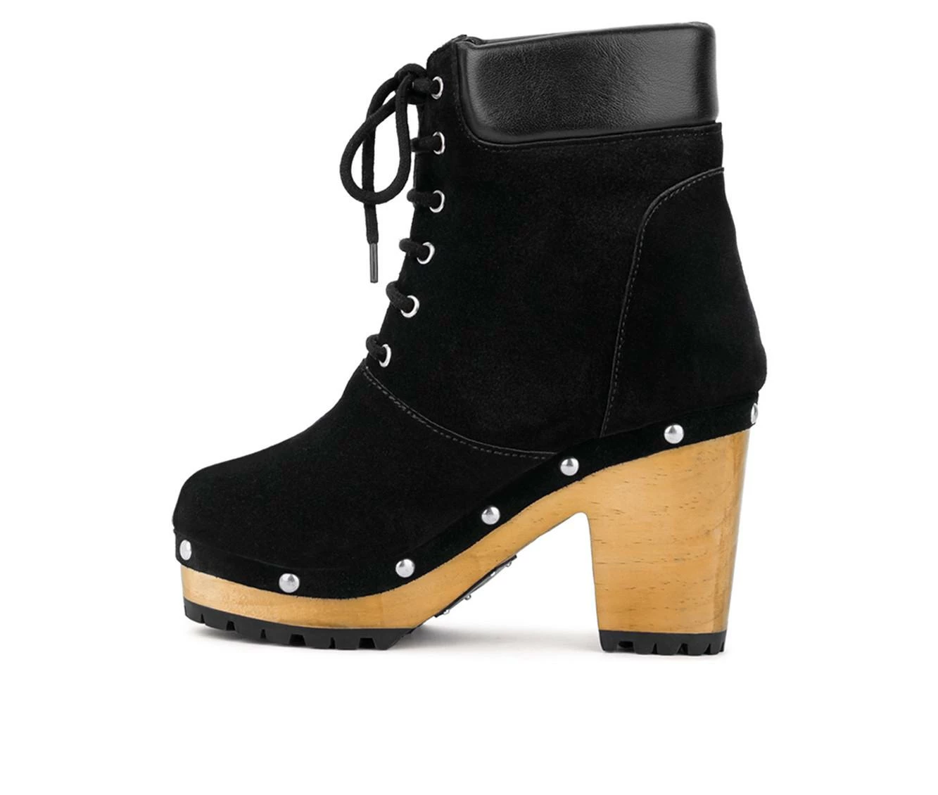 Hot Sale π₯ Women's Rag & Co Maaya Heeled Lace Up Booties Black β 4 Hot Sale π₯ Women's Rag & Co Maaya Heeled Lace Up Booties Black β - Image 4