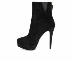 Hot Sale 🌟 Women's London Rag Espiree Platform Stiletto Booties Black ❤️ -Journee shop 3 920