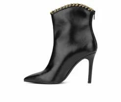 Best Pirce 😉 Women's New York And Company Deborah Heeled Booties Black ⌛ -Journee shop 3 930