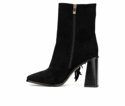 Brand new 🥰 Women's New York And Company Aarya Heeled Booties Black 👏 -Journee shop 3 932