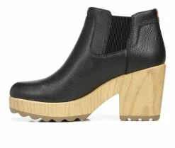 Deals 🤩 Women's Dr. Scholls Wild About Heeled Booties Black Leather ✔️ -Journee shop 3 934