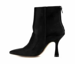 Promo 🎉 Women's Gabrielle Union Danika Bootie Heeled Booties Black PU ⭐ -Journee shop 3 951