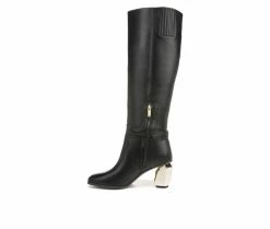 Discount 💯 Women's Franco Sarto Tiera High Knee High Heeled 🥾 Boots Black 🛒 -Journee shop 3 960