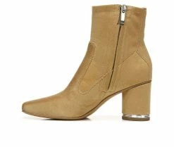 Coupon 👍 Women's Franco Sarto Pisa Bootie Heeled Booties Cookie 🤩 -Journee shop 3 963