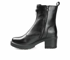 Coupon 🔔 Women's Journee Signature Norrah Heeled Booties Black ⌛ -Journee shop 3 969