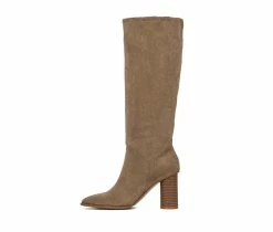 Best Pirce ✔️ Women's Torgeis Treasure Knee High Heeled 🥾 Boots Camel 🎁 -Journee shop 3 978