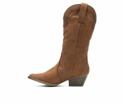 Buy 🎁 Women's Sugar Tammy Cowboy 🥾 Boots Cognac 🔥 -Journee shop 3 981