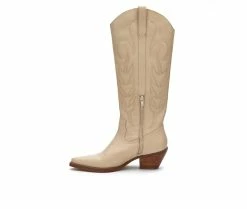 Best deal 🔥 Women's Coconuts By Matisse Agency Cowboy 🥾 Boots Ivory ⌛ -Journee shop 3 993
