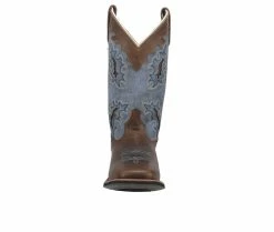 Coupon ⭐ Women's Laredo Western 🥾 Boots Isla Western 🥾 Boots Tan/ Blue Denim 👏 -Journee shop 4 1052
