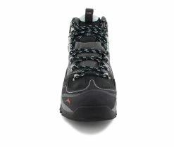 Discount 👏 Women's Pacific Mountain Ascend Mid Hiking 🥾 Boots Grey/ Mint ⭐ -Journee shop 4 1113