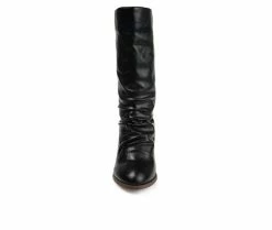 New 😀 Women's Journee Collection Sequoia Mid 🥾 Boots Black 😀 -Journee shop 4 114