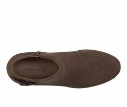 Wholesale 💯 Women's Aerosoles Bradley Wedge Booties Brown PU Suede 😀 -Journee shop 4 135