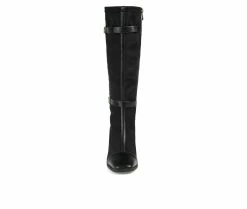 Best Sale 😉 Women's Journee Collection Gaibree Wide Calf Knee High 🥾 Boots Black 😀 -Journee shop 4 199