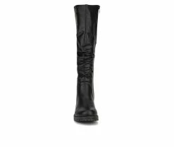 Best Sale ❤️ Women's Olivia Miller Amber Knee High 🥾 Boots Black 🎁 -Journee shop 4 218