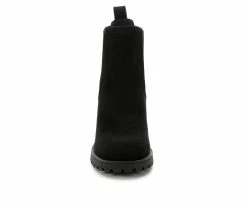 Hot Sale 💯 Women's Unr8ed Zinon Heeled Chelsea 🥾 Boots Black 🔔 -Journee shop 4