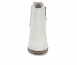 Budget ❤️ Women's MIA Barby Western 🥾 Boots Ivory Python 🤩 -Journee shop 4 26