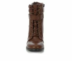 Wholesale ❤️ Women's Daisy Fuentes Chana Heeled Booties Brown 🛒 -Journee shop 4 28